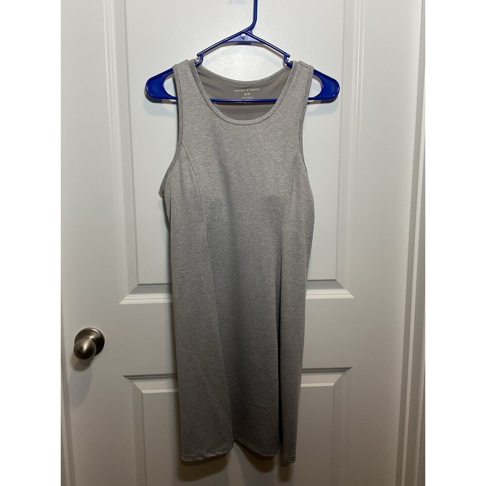 Yoga Harmony &‎ Balance Grey Dress Medium Athletic Sleeveless M